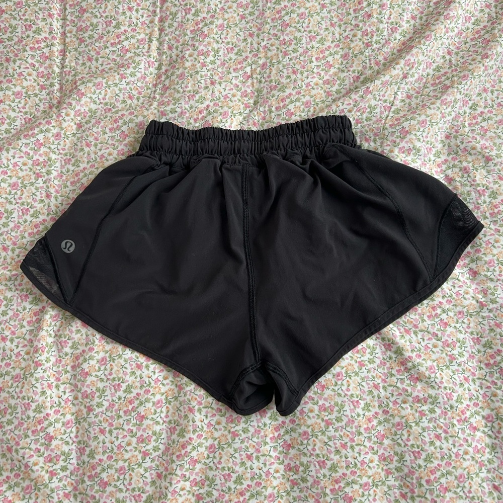 Lululemon Athletica Black Athletic Shorts Lightweight Moisture-Wicking